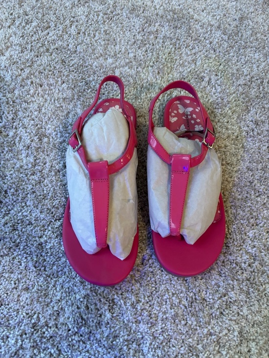 Lands' End Other - Lands' End Bright Pink T‑Strap Girls' Sandals